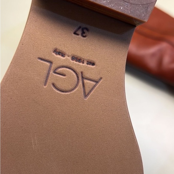 Agl MADE IN ITALY LEATHER Brown Combat Moto Boots with Smooth Leather - Picture 7 of 9